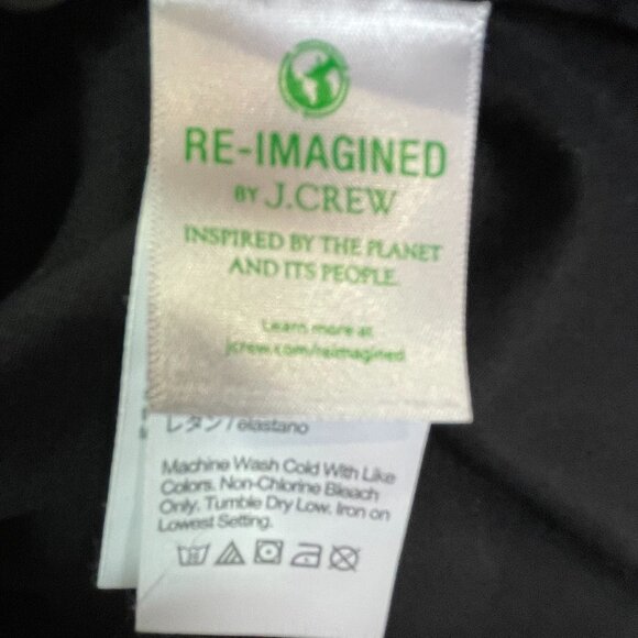 J Crew Slim Fit Black Cotton Stretch Button Down Shirt Long Sleeve Size 12 TALL - Picture 13 of 14